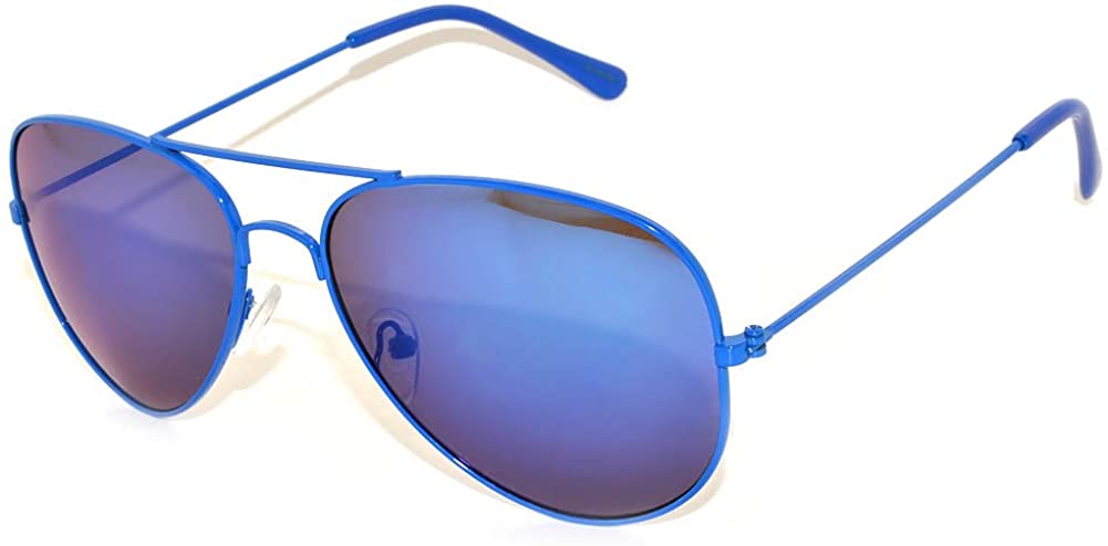 Blue frame hot sale aviator sunglasses