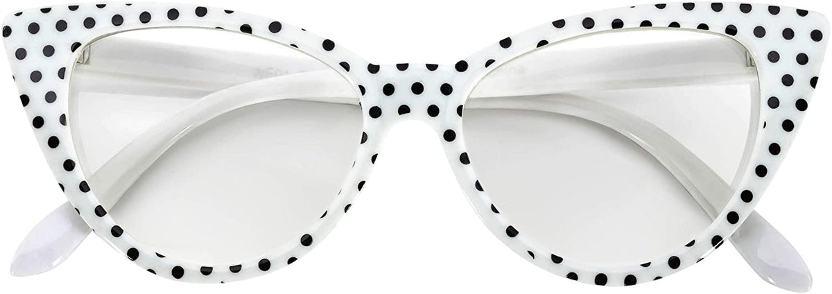 Polka dot best sale cat eye glasses