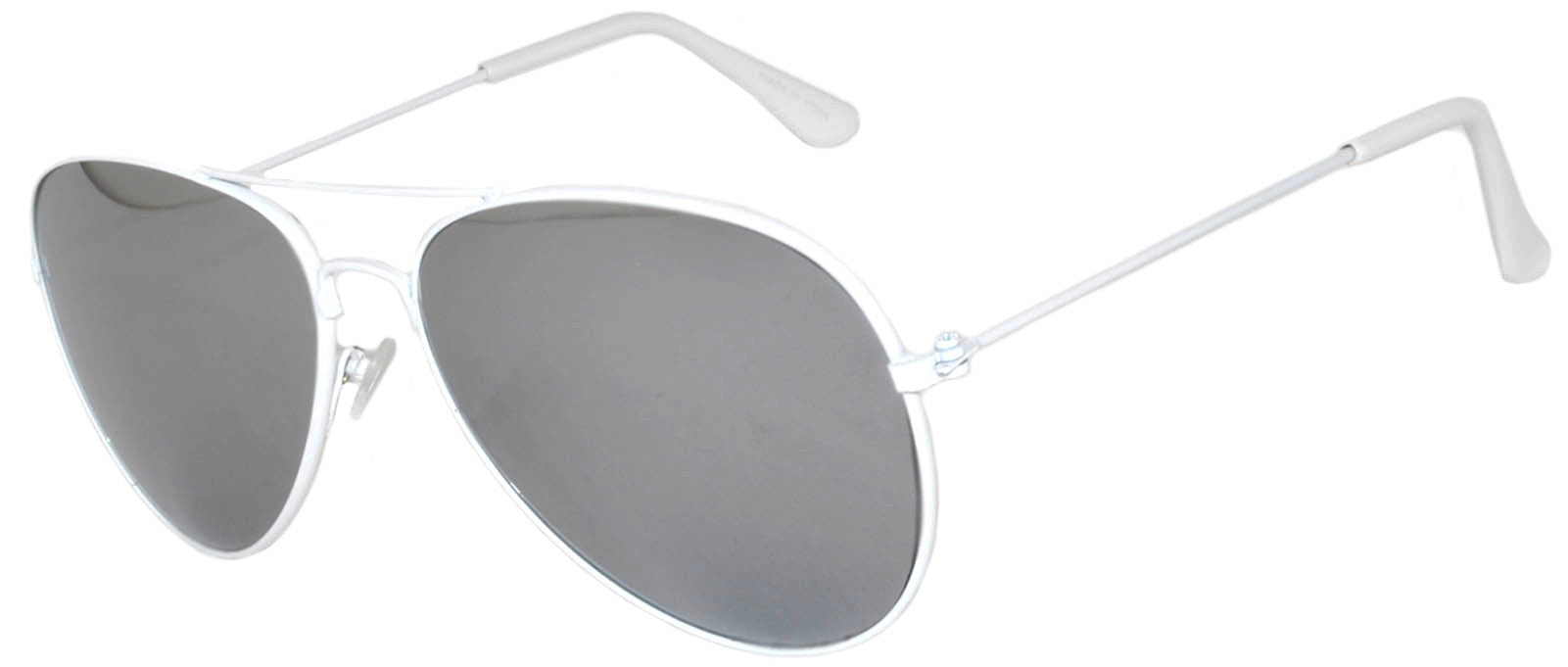 Extra Large AIR FORCE Aviator Sunglasses Silver Mirror Lens Frame XXL